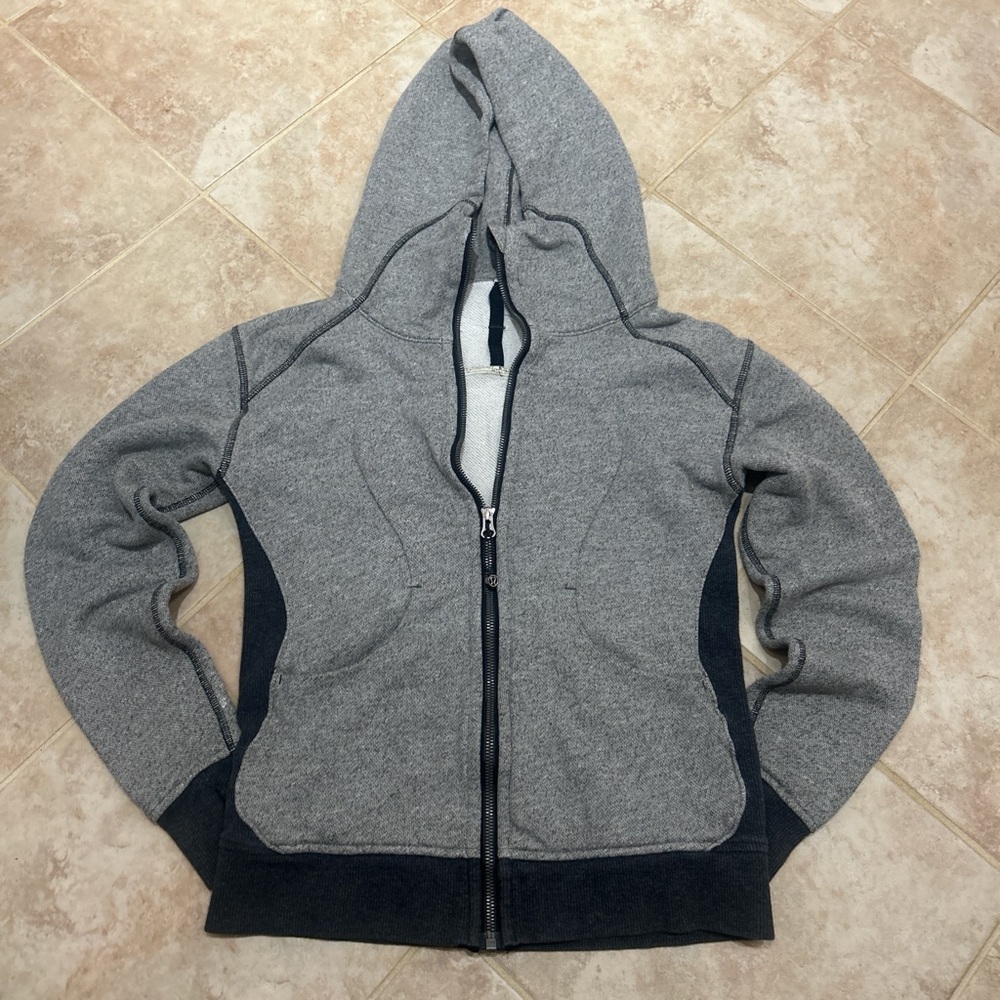 Lululemon Grey Zip Up Hoodie